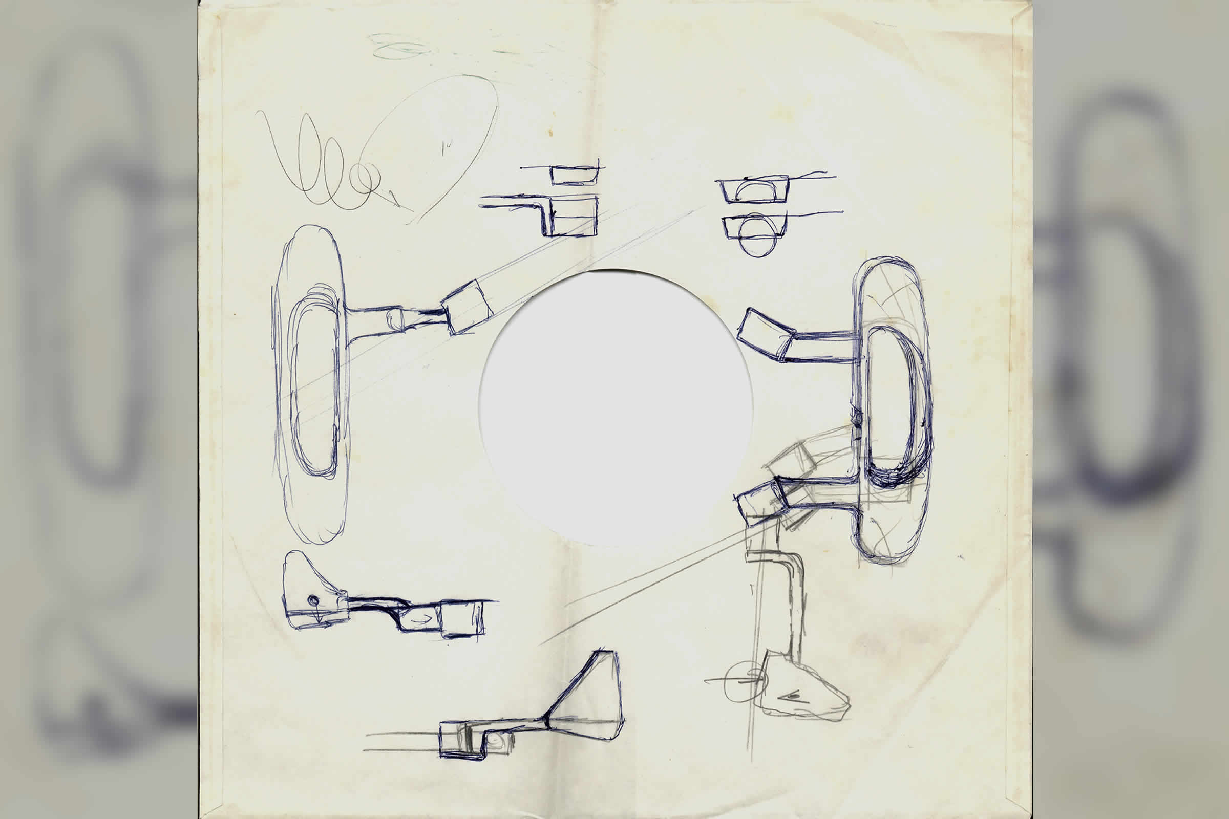 Anser putter drawn on record sleeve