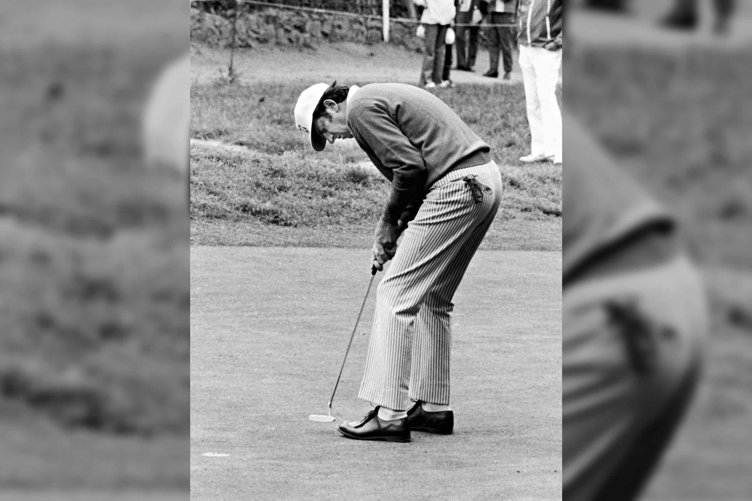 George Archer, the first professional to win a major with a PING putter