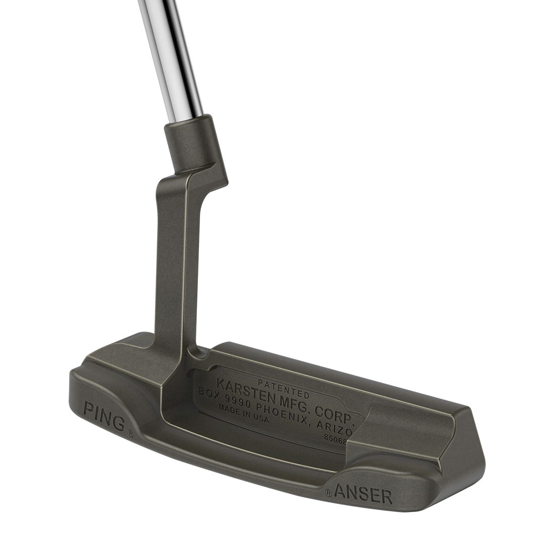 cavity view of PLD Limited Anser putter in stainless steel
