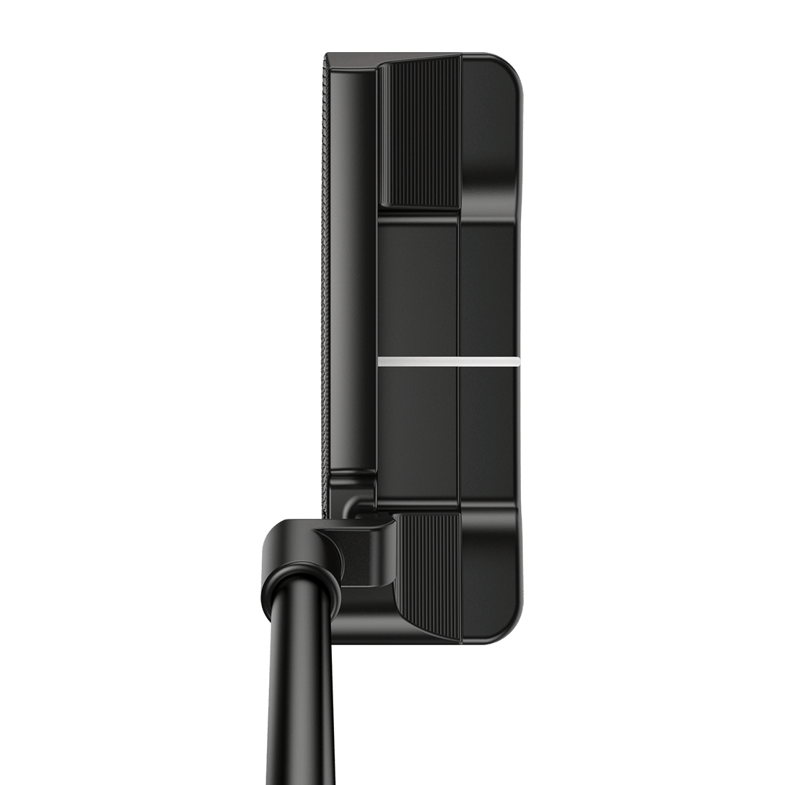 Address view of PLD Milled Anser D Matte Black putter