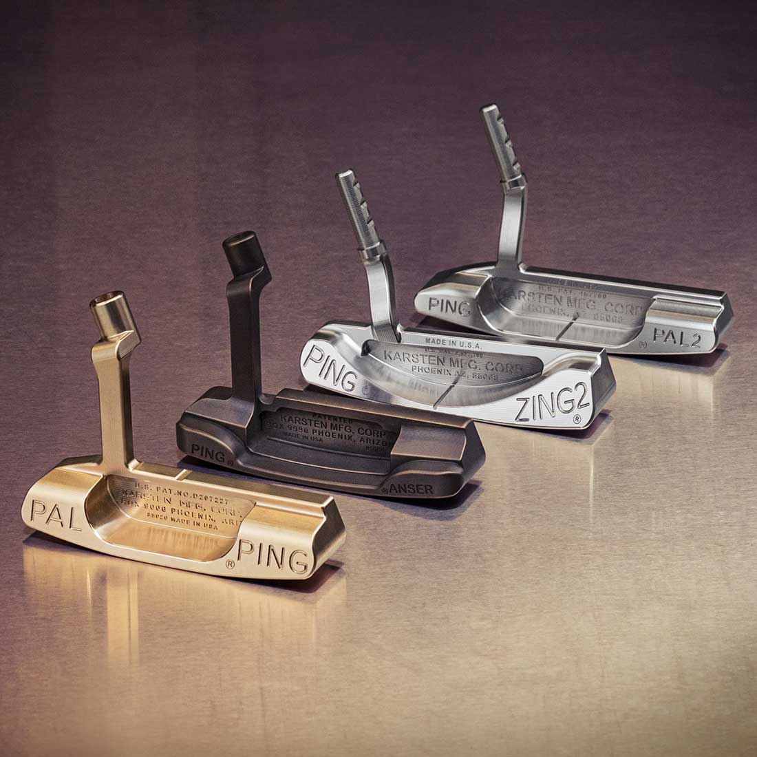 PING Slam Collection Group of 4 Putters